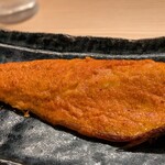 米ノ肴 炭香 - 鯖明太子。バケットに挟んでも美味そう