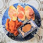 ライフ - ３種の珍味盛り合わせ・スルメイカの唐揚げ（調理例）