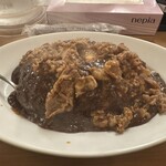 ホルモン食堂 扇町店 - 牛カルビカレー大盛り