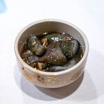 うを徳 - 2025.11 大間産青海鼠土佐酢煮と岩手産あわび生肝ポン酢