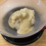 典座 - 海老芋とりんご　乳酸発酵柿の豆乳ヨーグルトソース