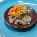 うを徳 - 2025.11 浜中産バフンウニと松葉蟹の蟹味噌和えミニご飯