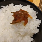 博多天ぷら たかお - 昆布明太でご飯！！これがまた美味しいんだよねぇ〜