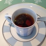 オテル・ド・ヨシノ - 本日のスープ‥キジのコンソメスープ