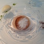 オテル・ド・ヨシノ - デザート‥チョコレートのスフレ&バニラアイスクリーム