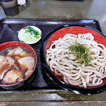 うどんや 藤 - 肉もりうどん（1,045円）＋中盛（110円）