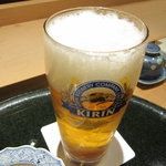 天や - 生ビール 600円