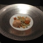 エクアトゥール - ★7　デセール
      生姜とカルダモンのアイスを詰めた金柑とローズマリーの砂、オレンジとグレープフルーツのクリーム