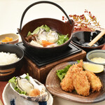 田舎茶屋 わたや - 【新】牡蠣三昧定食