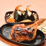 田舎茶屋 わたや - わたやの山賊焼きと天むすびセット