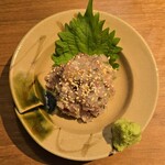 吟魚のはなれ  吟チロリ - アジのなめろう