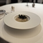 エディション・コウジ シモムラ - 牡蠣の冷製/海水と柑橘のジュレ／黒海苔 このお店のスペシャリテ