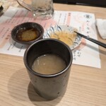 明洞 - 最後にお味噌汁出してくれました