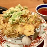 山翠 - ボリューム良し 大きな 納豆天婦羅