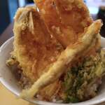 楽々 - えび、きす、わかさぎ天丼