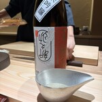 鮨 起承転結 - 越乃白雁  純米吟醸  新之助（新潟県）