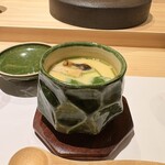 鮨 起承転結 - 松茸と鱈の白子の茶碗蒸し