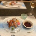 初海 - 御造り　真鯛　本鮪　青利烏賊