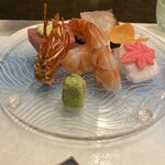 初海 - 御造り　真鯛　本鮪　青利烏賊