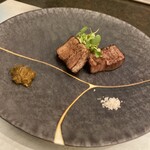 初海 - 肉料理　黒毛和牛炭火焼き