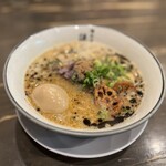 謙信 - 限定　白湯らーめん＋煮玉子