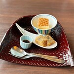 お食事処 海浬 - 鯛胡麻お刺身御膳天婦羅付き