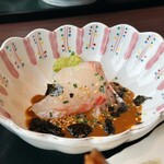 お食事処 海浬 - 料理写真:鯛胡麻お刺身御膳天婦羅付き