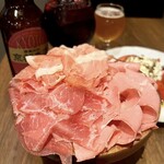 まちノ麦酒パーラー - 生ハムの盛り合わせ 3種　