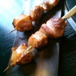 いな穂 - 比内鶏のもも串焼き