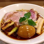 燃えよ麺助 - 味玉紀州鴨そば1,350円