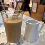 旧ヤム鐵道 - ランチドリンクセットのアイスチャイ