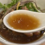 開運橋通 ふじ原 - 岩手鴨と比内地鶏を使ったスープ