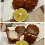 御料理 貴船 - フグのフライ