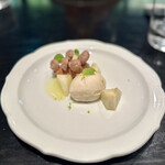 ラ・ボンヌターブル - 洋梨、バナナとライムのソルベ、チョコミント