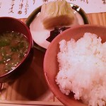 たけ - ご飯・香の物・美味しい味噌汁