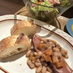プテートル - 合鴨のカスレ風（合鴨と豆の煮込み）