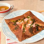 クレープリー・アルション - カプレーゼ 1,200円 , シードル 480円