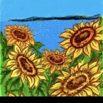 欧風手創り洋菓子パン工房 ガトーサンマリノ - 『「ひまわりと海（仮題）」原画・Ｙ氏画伯作』