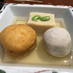 茶又 - 100円で追加した煮物　甘めの味付け