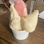 ナチュリノ - みたらしきなこ、いちごシャーベット、ゴールドキウイ