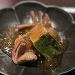 鳥焼き 小花 - 花砂肝・柔白葱・おろし庵