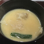 鳥焼き 小花 - 鳥ワンタンとほうれん草 白菜の摺流し