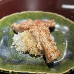 鳥焼き 小花 - 鶏蛙(薬研軟骨とハラミ)鬼おろし