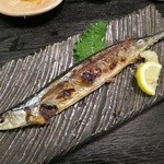 魚の上よし - 生サンマ塩焼き