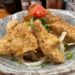 風雲 - 鶏皮カリカリポン酢580円