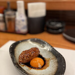 風雲 - 【炭火焼串焼き】月見つくね480円