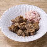砂肝唐揚げ　ワインらっきょタルタル