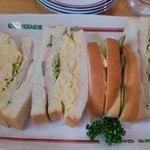 Komeda Kohi Ten - ミックスサンド 520円（これだけで満腹～）