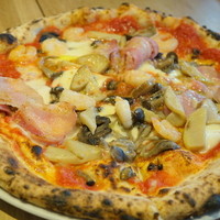 PIZZERIA　37 - きのことエビのピッツァ