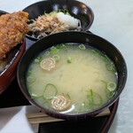 ソースカツ丼専門店 かざぐるま - 即席っぽい味噌汁